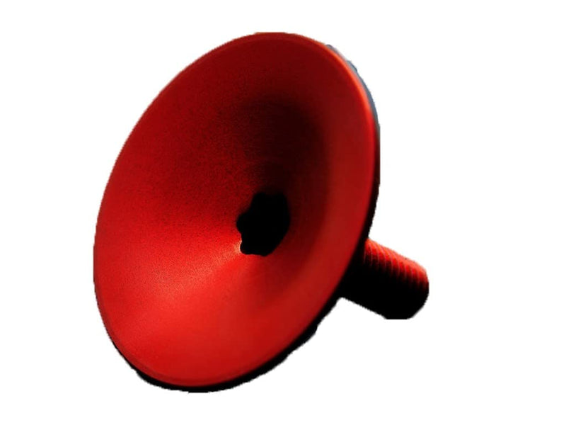 AbsoluteBLACK, ONE PIECE Integrated Top cap (topcap+bolt), RED