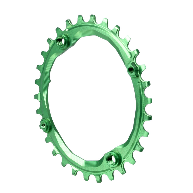 Absolute Black MTB Oval 104 & 64/4 104 BCD/verde/30T
