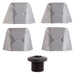 AbsoluteBLACK, Ultegra 6800 covers + bolts GREY