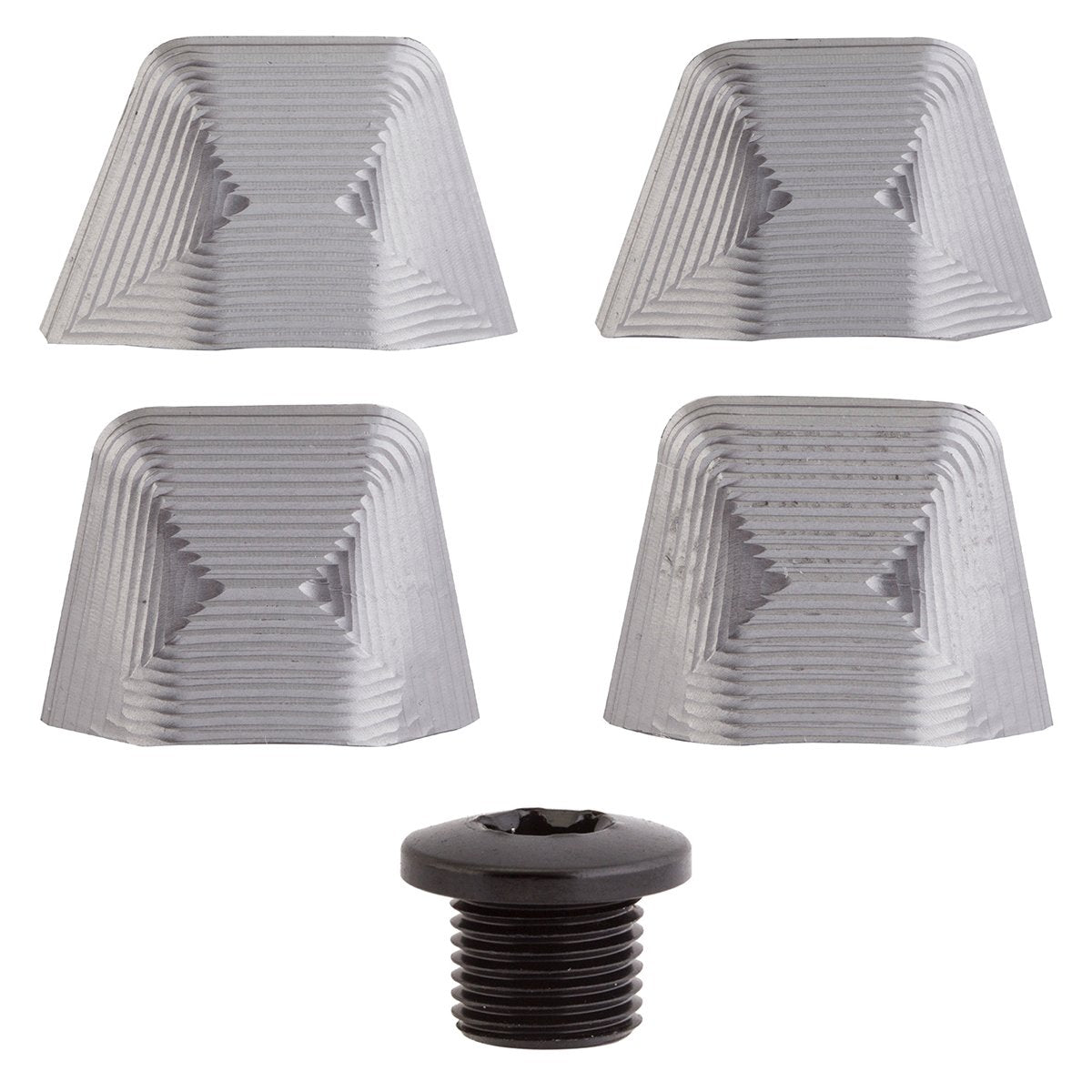 AbsoluteBLACK, Ultegra 6800 covers + bolts GREY