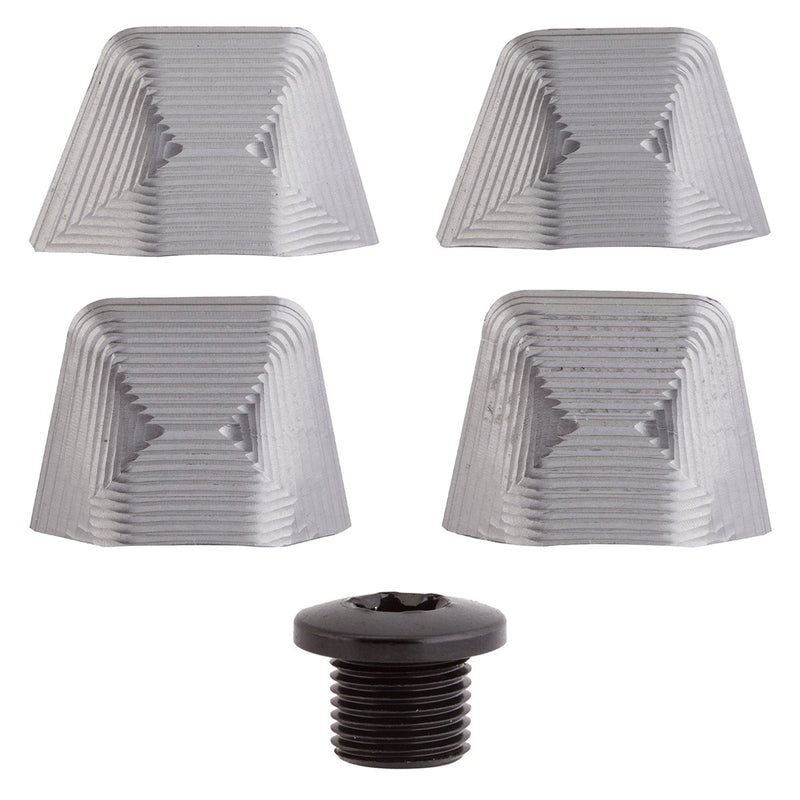 AbsoluteBLACK, Ultegra 6800 covers + bolts GREY