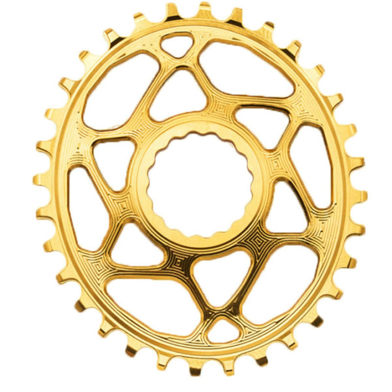 Absolute Black MTB Oval RaceFace Cinch Direct Mount BOOST 148 (3mm offset) Gold / 26T