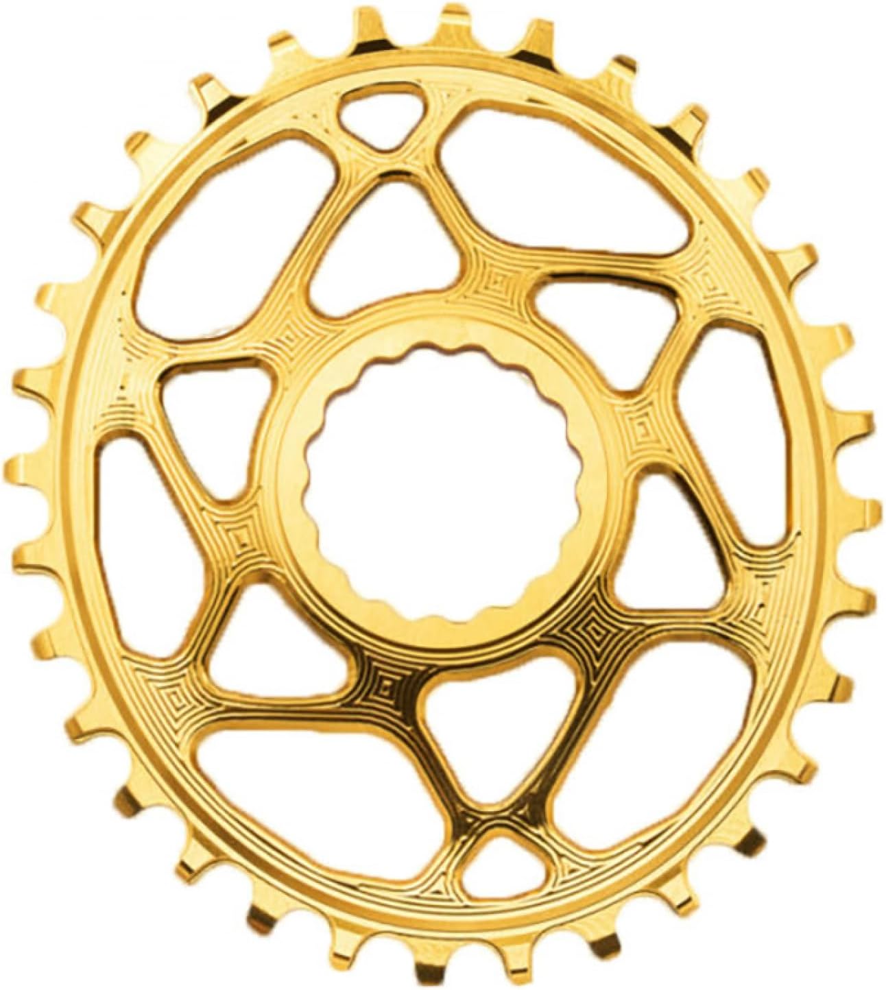 Absolute Black MTB Oval RaceFace Cinch Direct Mount BOOST 148 (3mm offset) Gold / 26T