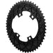AbsoluteBLACK, OVAL 110BCD 4 holes, 2X, asymmetric Shimano 9100/8000, BLACK, 38T, OVAL