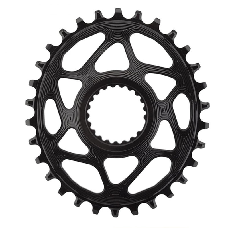 ABSOLUTE BLACK ABSOLUTEBLACK Chainring Direct Mount Singlespeed 34TBlack, Aluminium 7075, Oval, 1x10/11/12 Radfahren, schwarzes, 34T