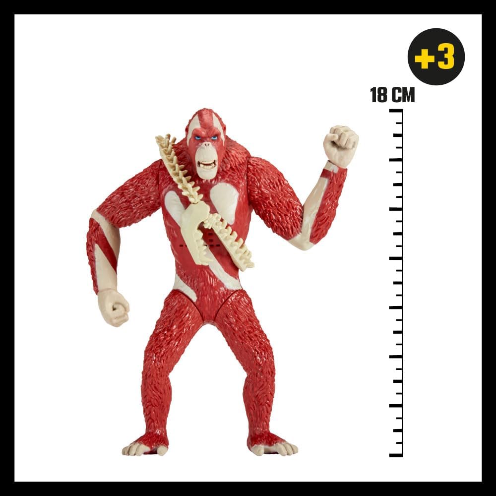 Godzilla x Kong: The New Empire, 7-Inch Authentic Battle Roar Skar King Action Figure Toy, Iconic Collectable Movie Character in Unique Limited Edition Packaging, Suitable for Ages 4 Years+