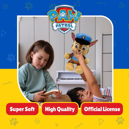 TY Chase Paw Patrol Soft Plush Toy for Kids, Cuddly Teddy, Collectible Stuffed Toy, Beanie Babies Range, Regular