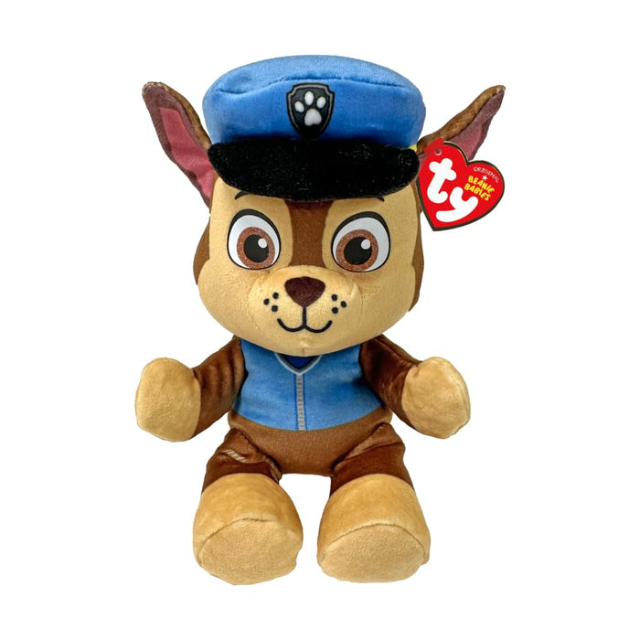 TY Chase Paw Patrol Soft Plush Toy for Kids, Cuddly Teddy, Collectible Stuffed Toy, Beanie Babies Range, Regular