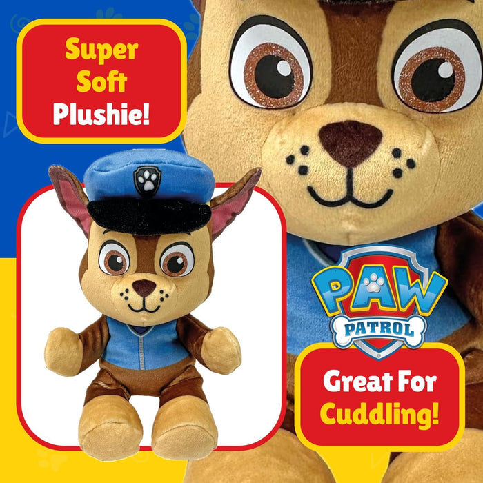 TY Chase Paw Patrol Soft Plush Toy for Kids, Cuddly Teddy, Collectible Stuffed Toy, Beanie Babies Range, Regular