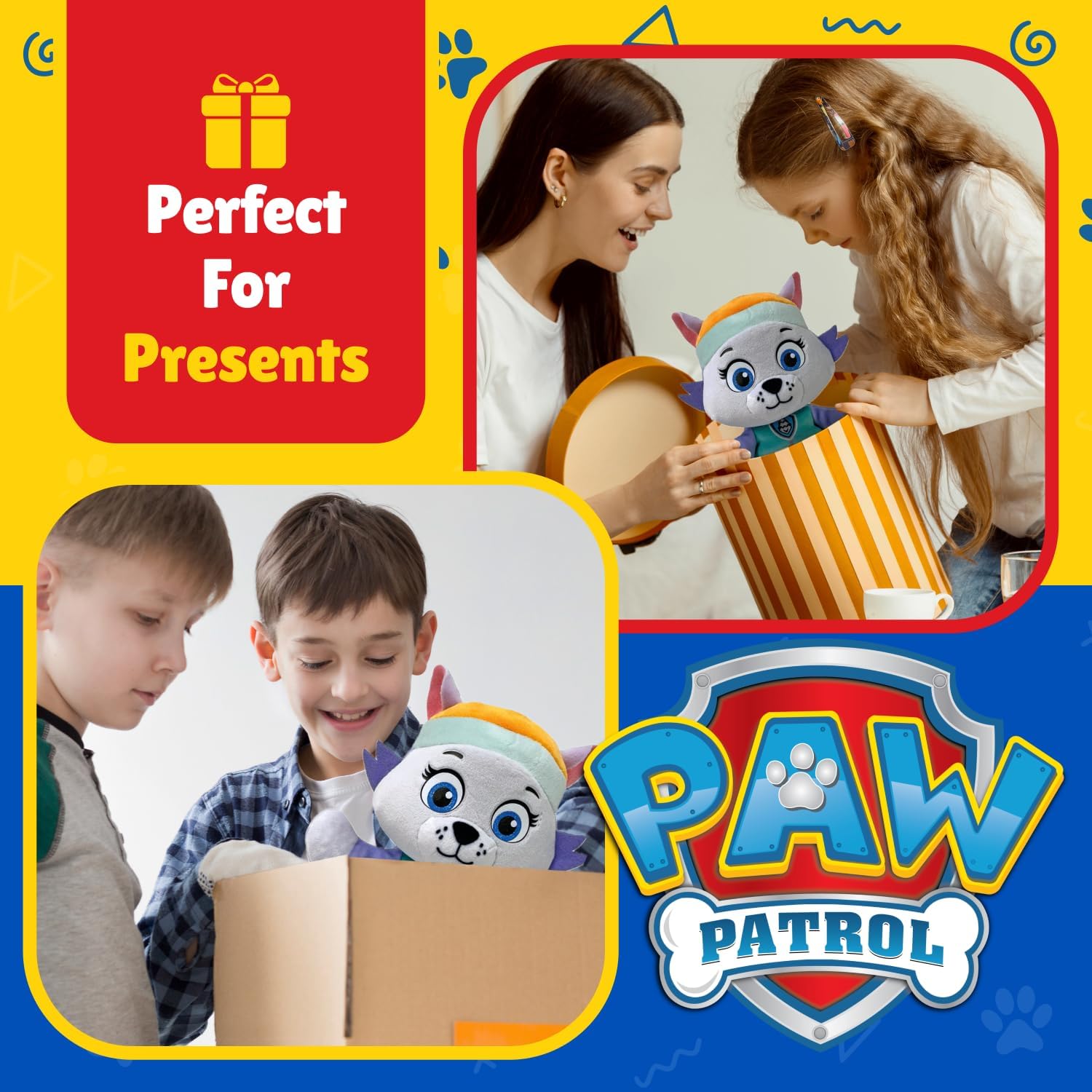 TY Everest Paw Patrol Soft Plush Toy for Kids, Cuddly Teddy, Collectible Stuffed Toy, Beanie Babies Range, Regular