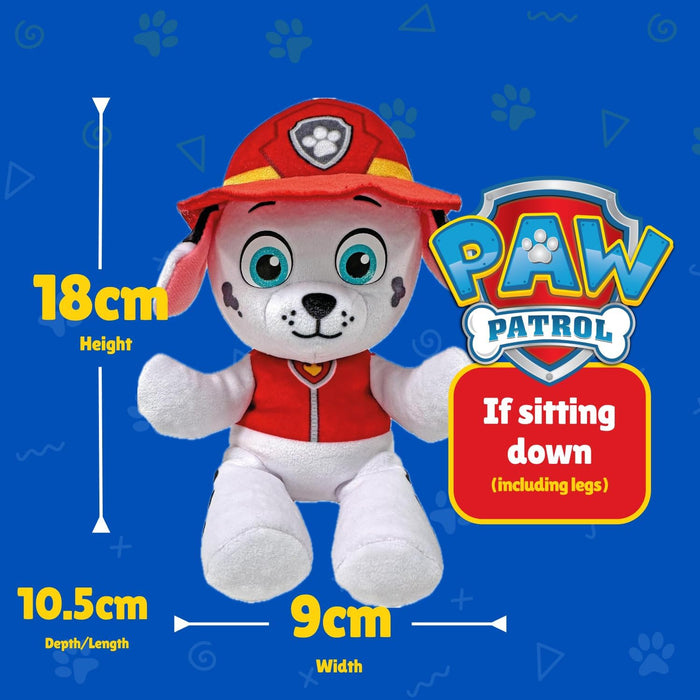 TY Marshall Paw Patrol Soft Plush Toy for Kids, Cuddly Teddy, Collectible Stuffed Toy, Beanie Babies Range, Regular