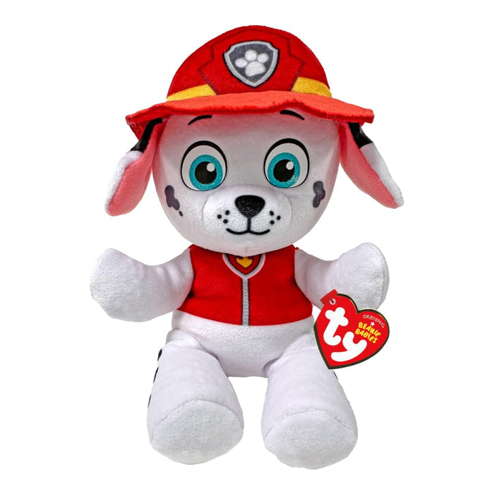 TY Marshall Paw Patrol Soft Plush Toy for Kids, Cuddly Teddy, Collectible Stuffed Toy, Beanie Babies Range, Regular
