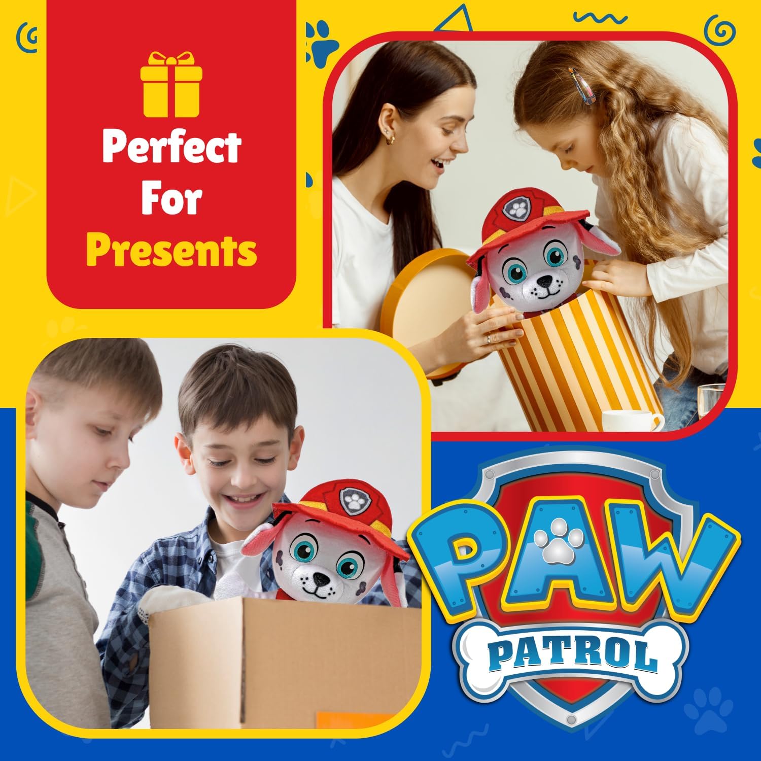 TY Marshall Paw Patrol Soft Plush Toy for Kids, Cuddly Teddy, Collectible Stuffed Toy, Beanie Babies Range, Regular