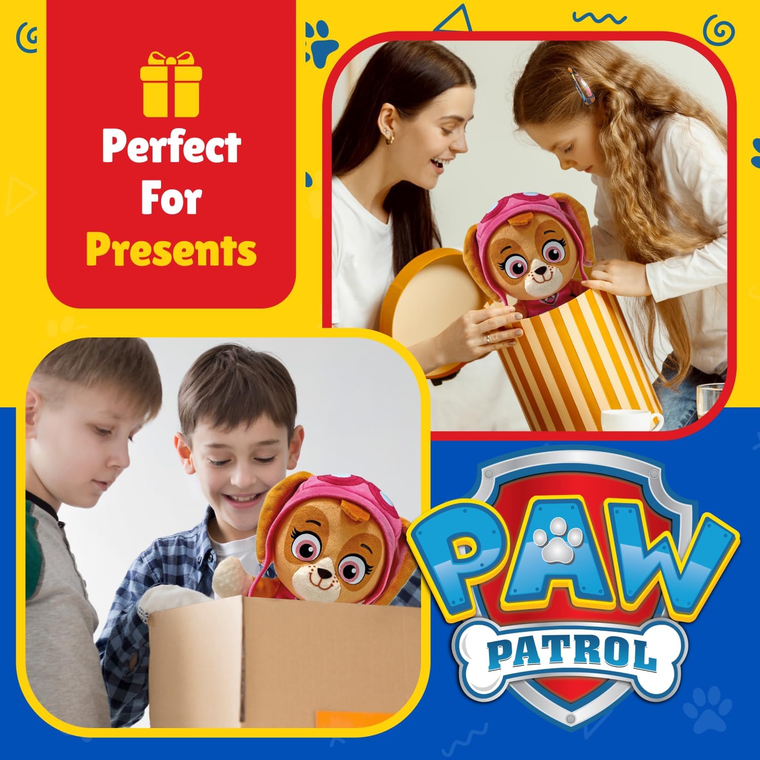 TY Skye Paw Patrol Soft Plush Toy for Kids, Cuddly Teddy, Collectible Stuffed Toy, Beanie Babies Range, Regular