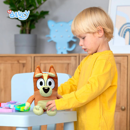 TY Bluey Bingo Soft Plush Toy for Kids, Teddy Bear Collectible Plushie, Stuffed Cuddly Toy for Baby, Official Beanie Babies Range, Soft Toys for Kids