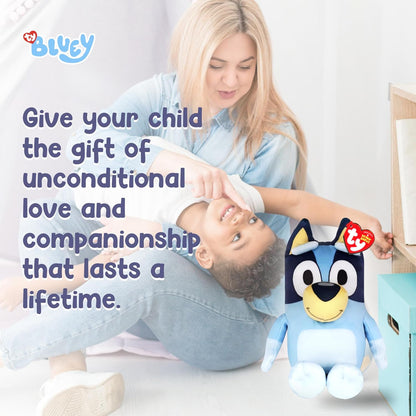 TY Bluey Chilli Soft Plush Toy for Kids, Teddy Bear Collectible Plushie, Stuffed Cuddly Toy for Baby, Official Beanie Babies Range, Soft Toys for Kids