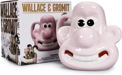 Aardman - Shaped Mugs - Wallace & Gromit Wallace Boxed Shaped Mug