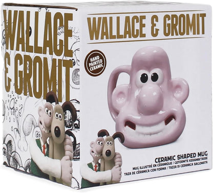 Aardman - Shaped Mugs - Wallace & Gromit Wallace Boxed Shaped Mug
