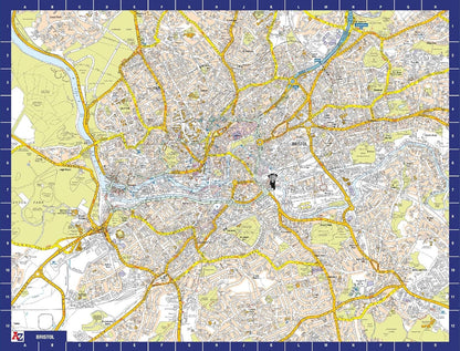A to Z Map of Bristol Jigsaw Puzzle For Adults - 1000 Piece Jigsaw Puzzle Gift - Map jigsaw Puzzles, Map Gift