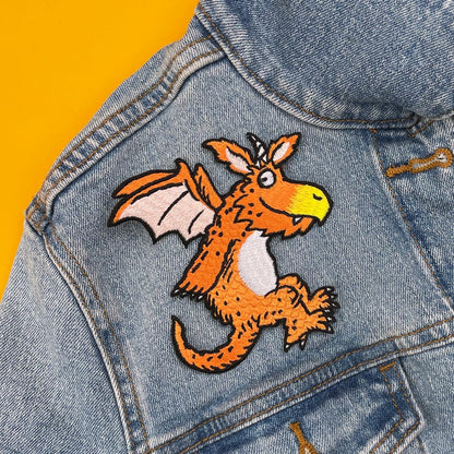 Pawprint Family | Zog Hovering Sew on Patch | Julia Donaldson and Axel Scheffler's Zog Official Merchandise