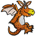 Pawprint Family | Zog Hovering Sew on Patch | Julia Donaldson and Axel Scheffler's Zog Official Merchandise