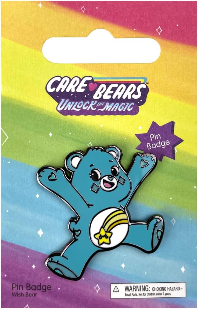 Wish Bear Enamel Pin Badge | Care Bears Unlock the Magic Official Merchandise