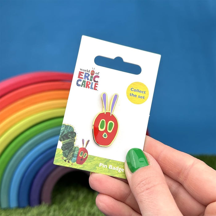 Pawprint Family Pin esmaltado con cabeza de oruga muy hambrienta, producto oficial del mundo de Eric Carle, talla única, Hierro