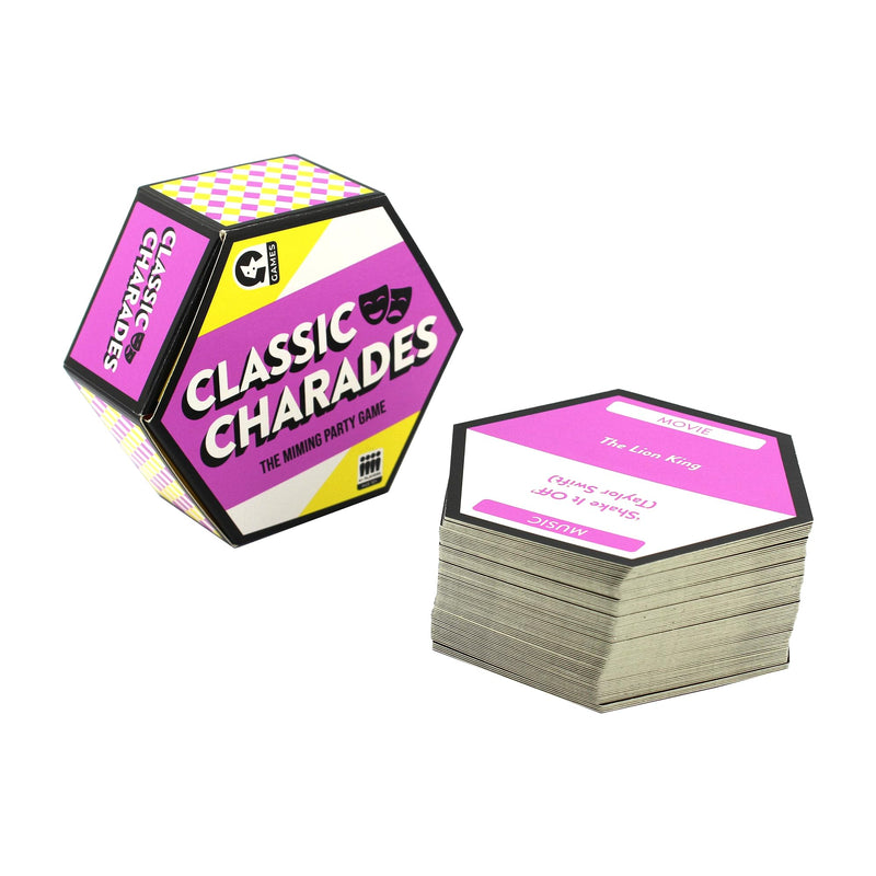 Ginger Fox Classic Charades Family Card Games | The Clue-Giving Travel Party Game | Great Way To Entertain The Kids This Summer | Playable Indoors And Outdoors | Hilarious Guess The Mime Fun | Age 12+