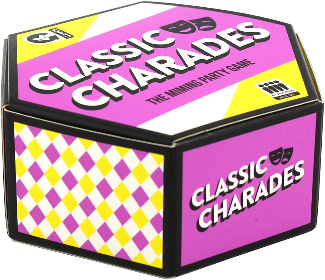 Ginger Fox Classic Charades Family Card Games | The Clue-Giving Travel Party Game | Great Way To Entertain The Kids This Summer | Playable Indoors And Outdoors | Hilarious Guess The Mime Fun | Age 12+