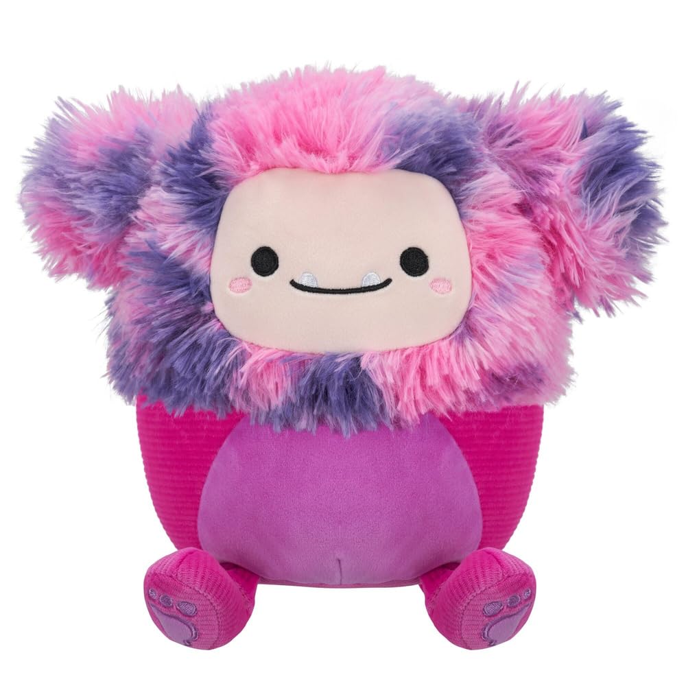 Original Squishmallows 7.5-Inch Woxie the Magenta Bigfoot