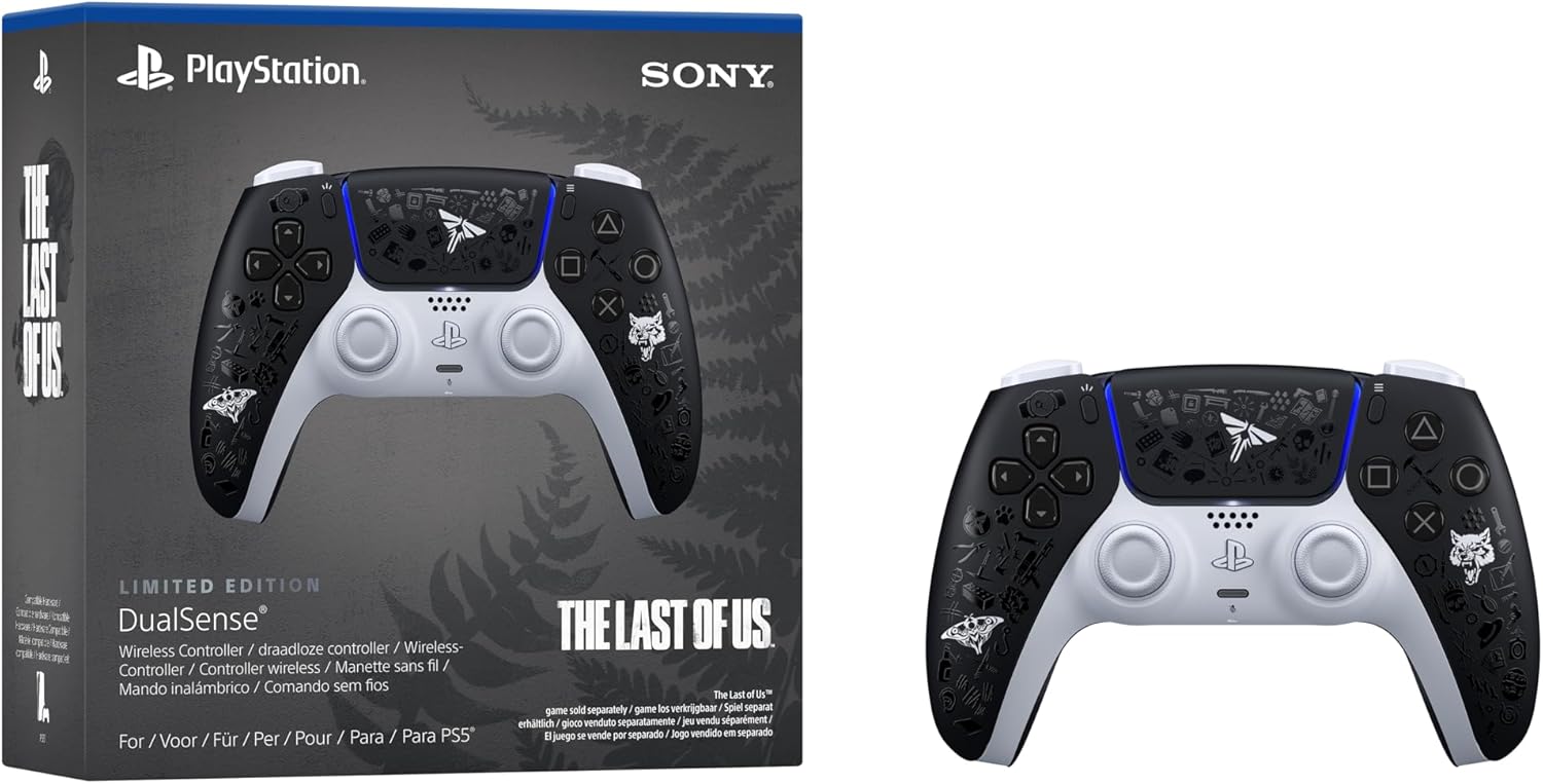 Manette sans fil DualSense® Édition limitée The Last of Us™, PlayStation 5, Batterie rechargeable, Bluetooth, Compatible PS5 et PC