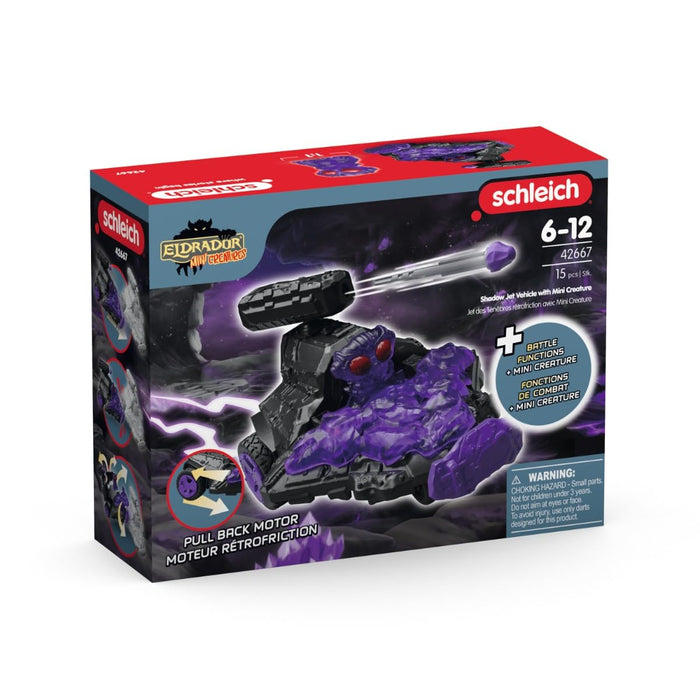 schleich ELDRADOR CREATURES Schaduw-straalvoertuig met Mini Cretaure, vanaf 7 jaar, 42667 - Speelsets, 15 Onderdelen