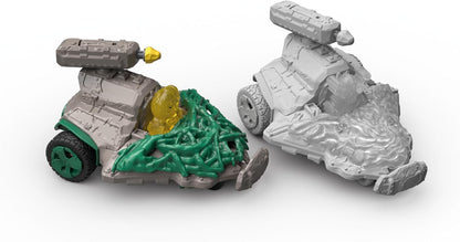 schleich 42666 Dschungel Düsenjet Fahrzeug mit Mini Creature, ab 7 Jahren, ELDRADOR CREATURES - Spielset, 15 Teile, Mehrfarbig/Meereswellen (Ocean Tides