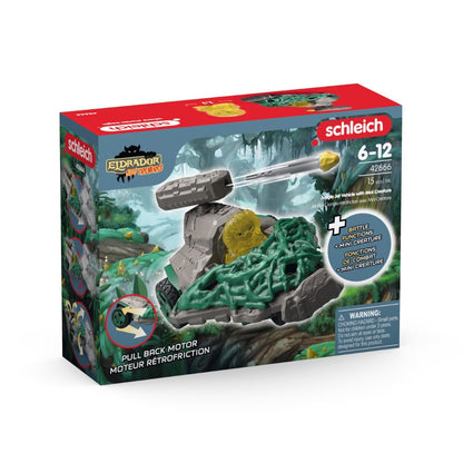 schleich 42666 Dschungel Düsenjet Fahrzeug mit Mini Creature, ab 7 Jahren, ELDRADOR CREATURES - Spielset, 15 Teile, Mehrfarbig/Meereswellen (Ocean Tides