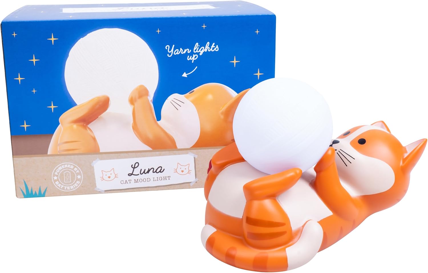 Luna The Cat Mood Light - Warm White - 20 Cm