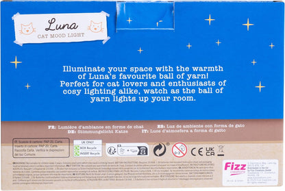 Luna The Cat Mood Light - Warm White - 20 Cm