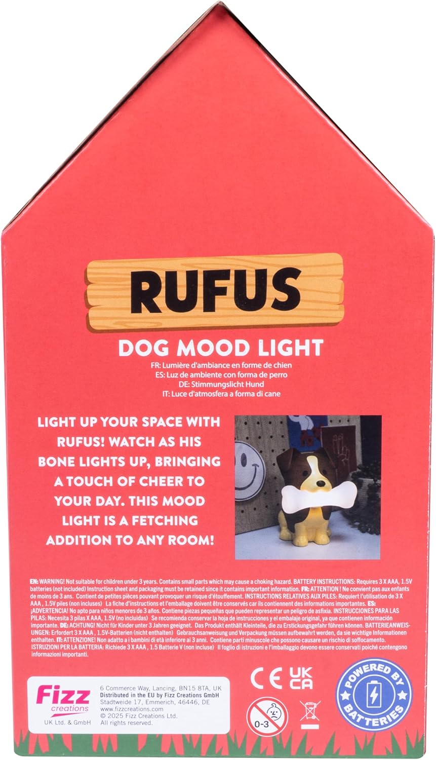 Rufus The Dog Mood Light - 12 Inches