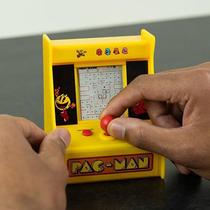 Arcade PAC-MAN-console, monochroom display, 6,3 cm (2,5 inch), draagbaar, werkt op 2 AA-batterijen