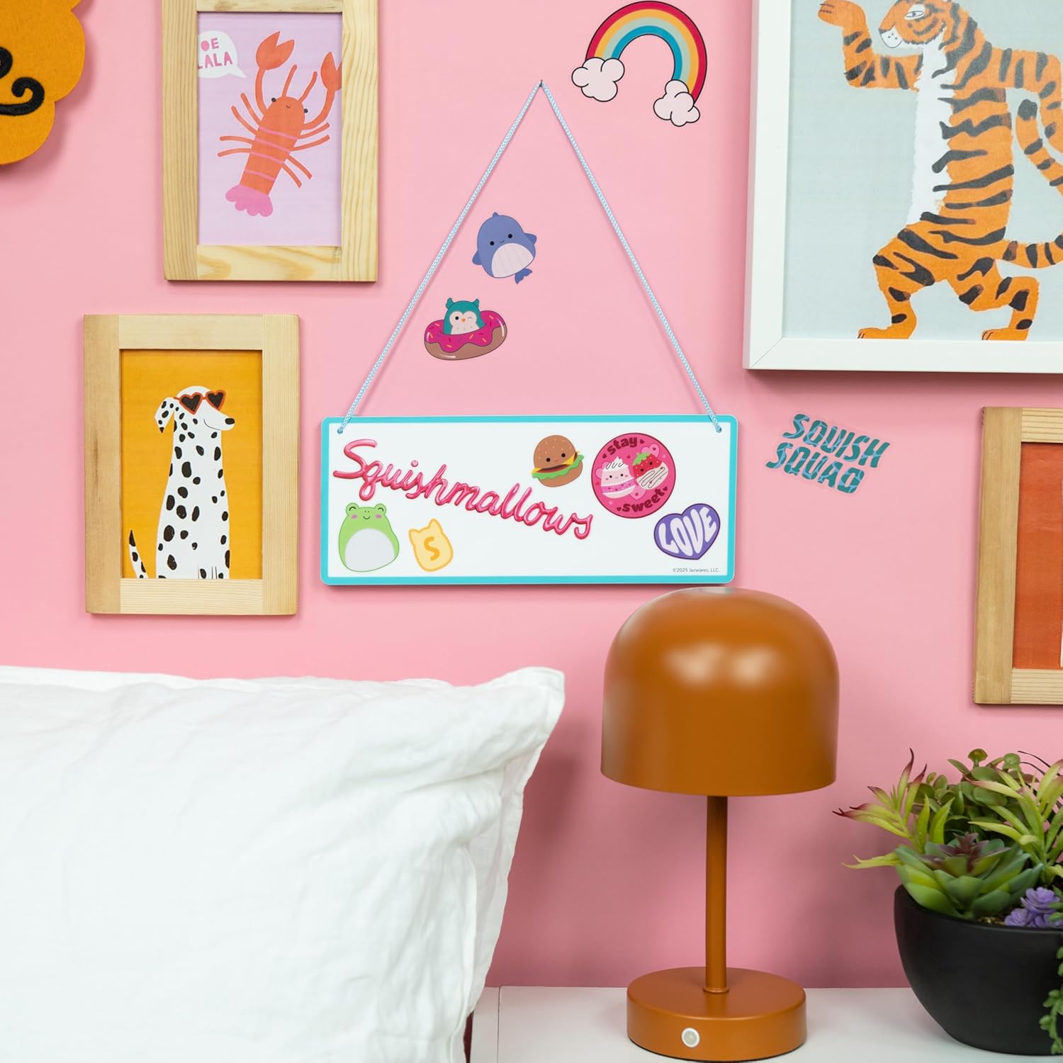 Squishmallows - Room Sign With Wall Decals