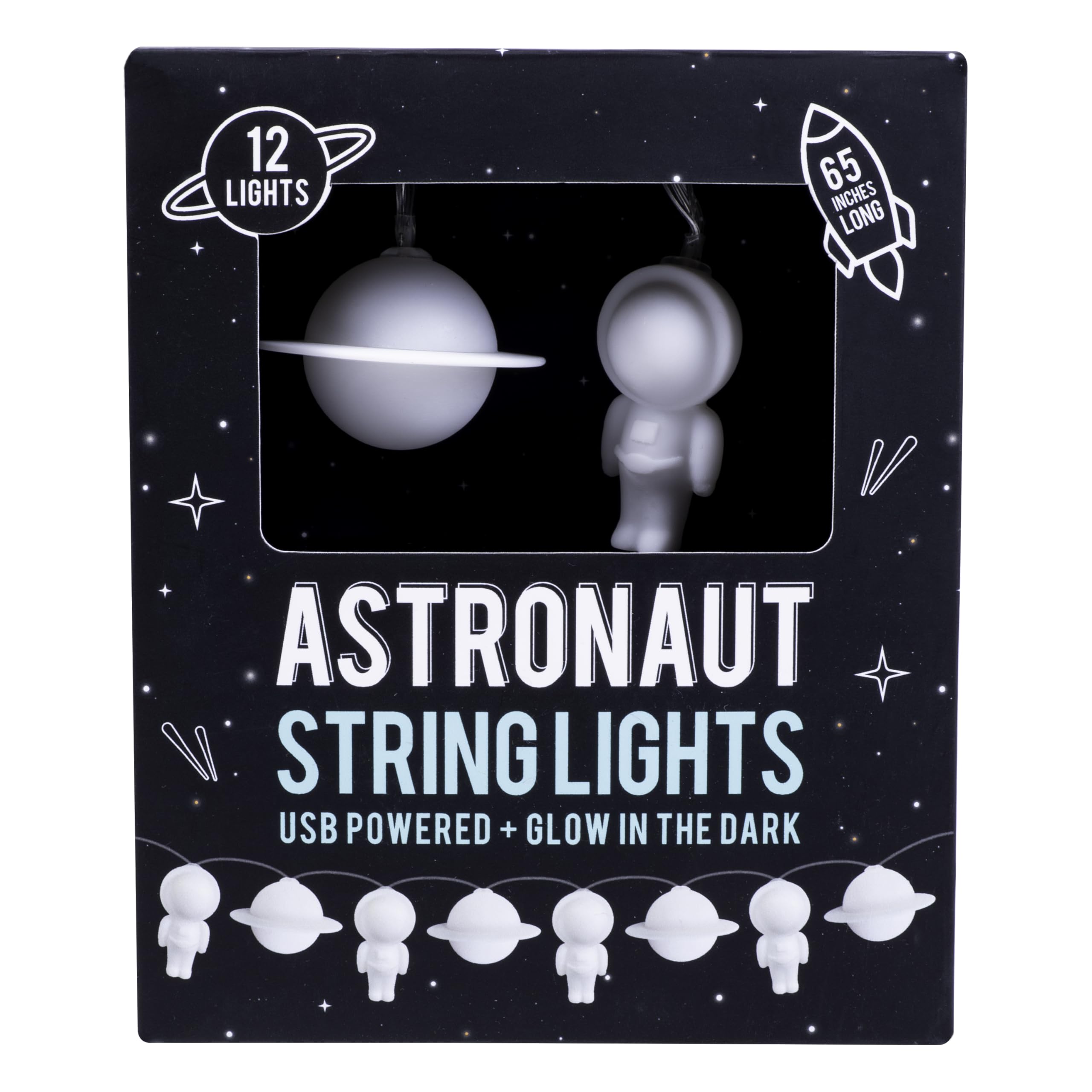 Astronaut String Lights - Glow In The Dark