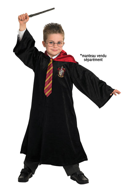 Rubies Costume Co Rubies Harry Potter offizielles Zubehör-Set mit Zauberstab + Brille + Krawatte (Kinder