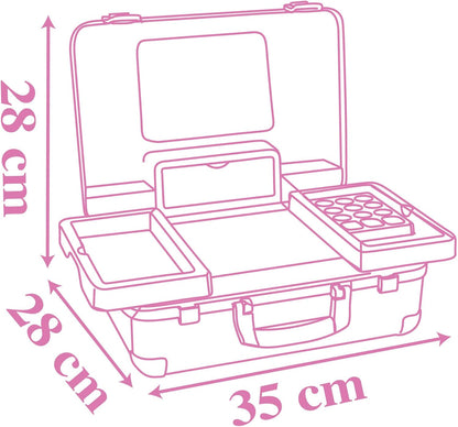 Smoby - Disney Princess Beauty Vanity, 7600320165, +3 anni, 13 accessori, trucchi giocattolo non utilizzabili