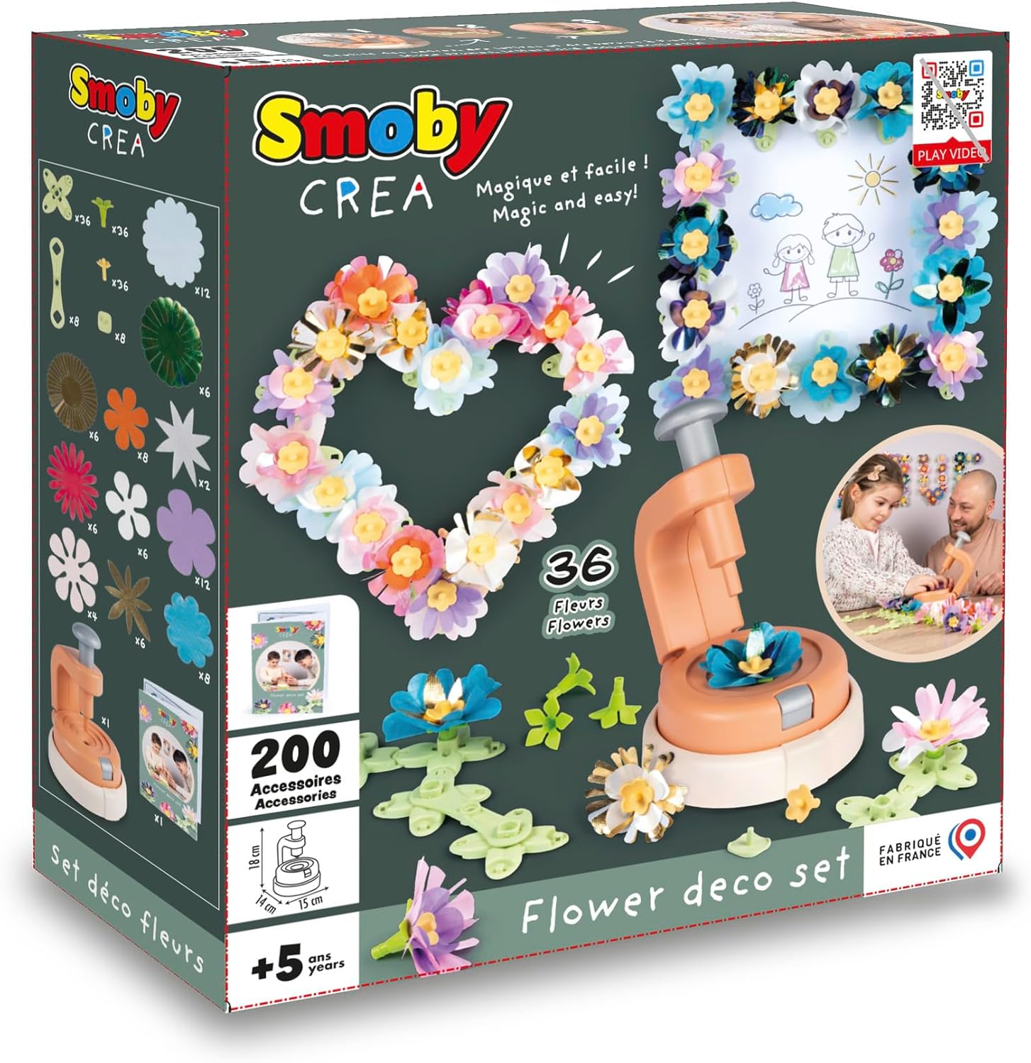 Smoby - Smoby Crea Bloemen Maken Decoratieset 200dlg.
