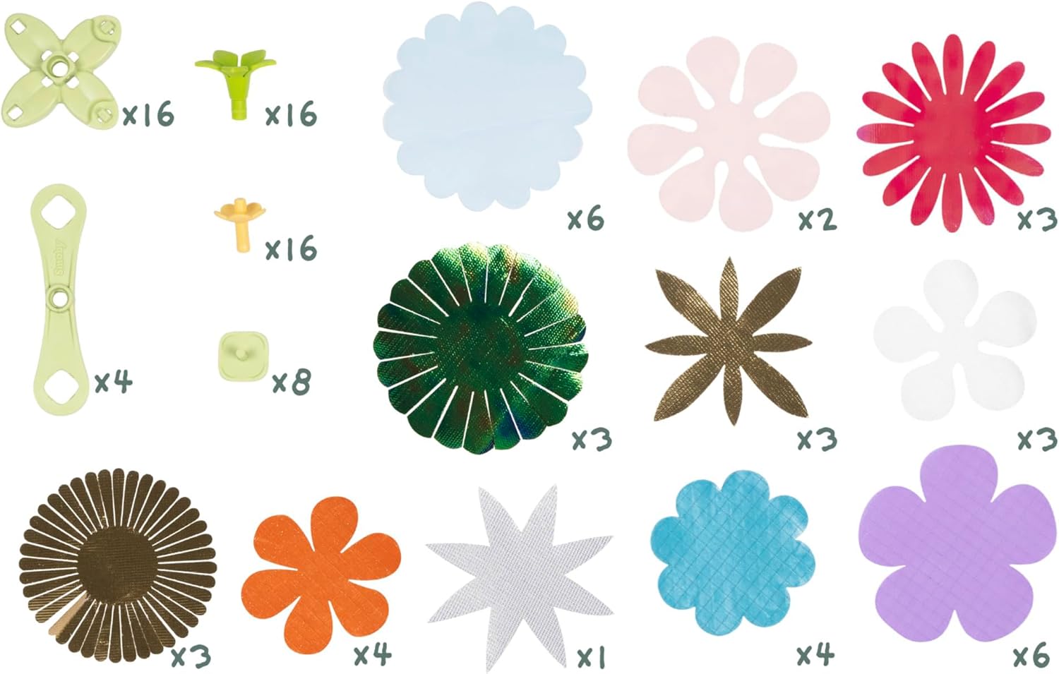 Smoby Créa - Navulset decoratieve bloemen – handmatige activiteit – workshop bloemencreatie – 350411 – aanvulling ref 7600350410