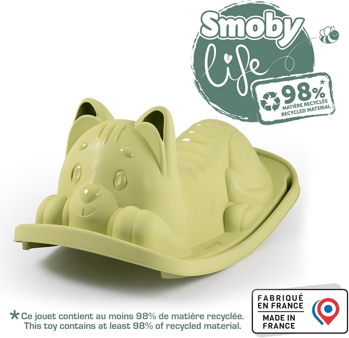 Smoby - Smoby Life Schommel Kat Groen