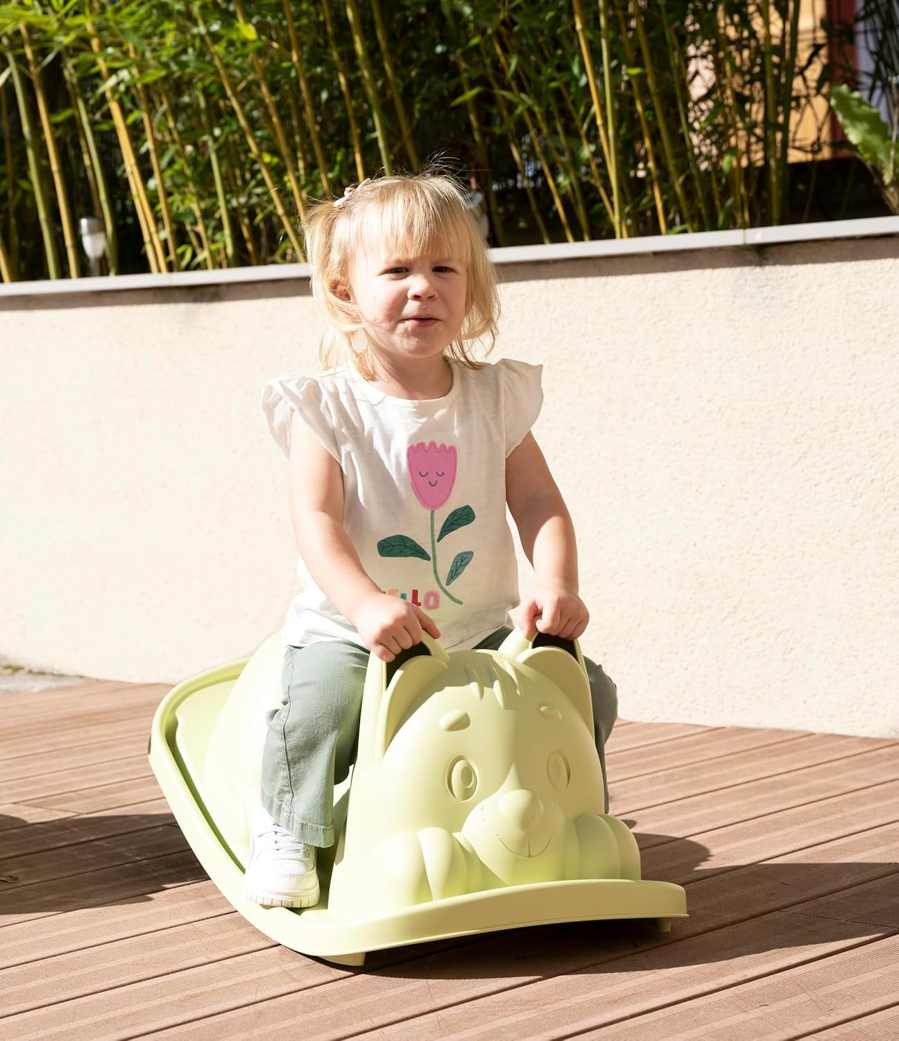 Smoby - Smoby Life Schommel Kat Groen