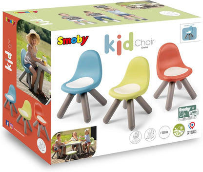 Smoby Life - Kinderstuhl Blau - Aus recyceltem Material, UV-beständig, Stabiler Kunststoff, für drinnen & draußen, ab 18 Monaten
