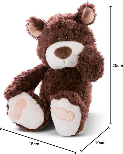 NICI Kuscheltier Bär 25 cm – Nachhaltiges Plüschtier für Mädchen, Jungen & Babys – Flauschiges Stofftier zum Spielen, Sammeln & Kuscheln – Gemütliches Schmusetier, Kakaobraun