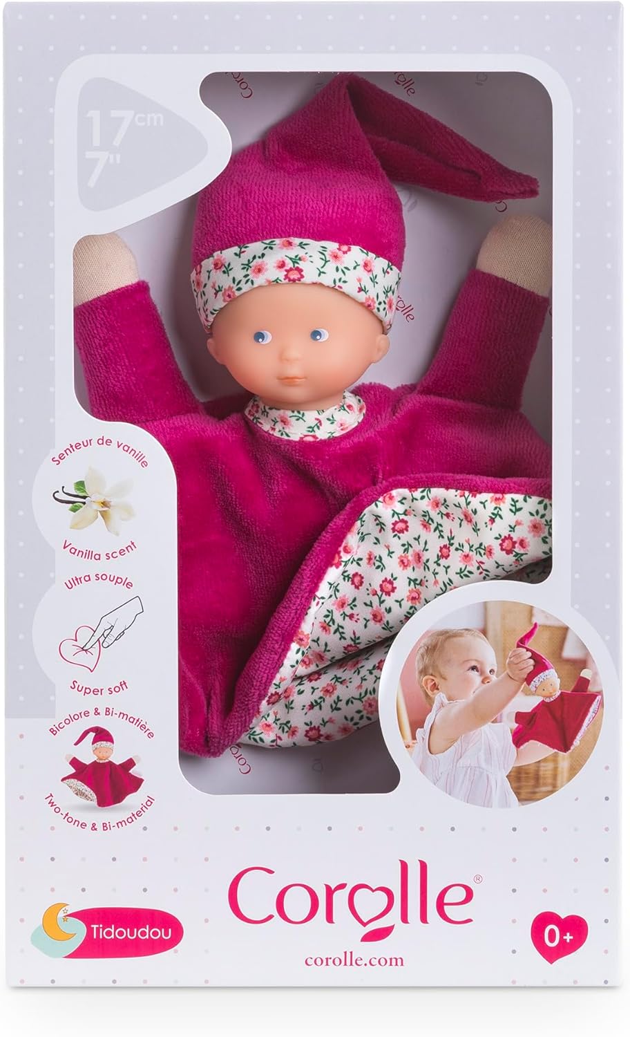 Corolle - Corolle Tidoudou - Roze Grenadine Knuffeldoek 17cm
