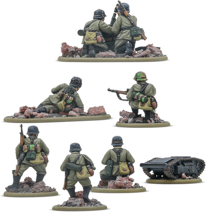 Warlord Games German Army Veteran Weapons Teams - 28mm Scale Resin Miniatures for Bolt Action Highly Detailed World War 2 Miniatures